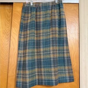 Vintage plaid skirt
